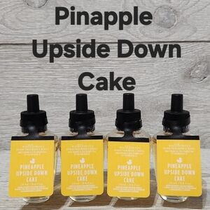 Bath & Body Works White Barn Pineapple Upside Down Cake Wallflowers Refills X4